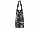 Navy Floral Jacquard Tote Profile.webp
