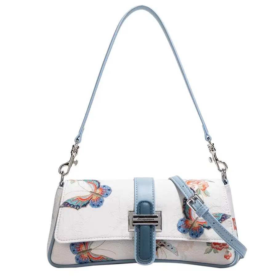 The Muse Baguette | Sling Shoulder Bag | whimsical Butterfly 