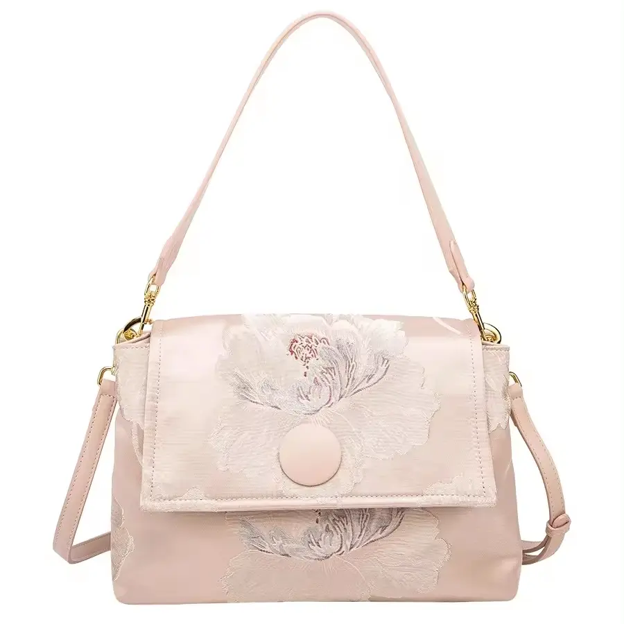 [LN-SB-001-2510-08] The Promenade Flap Bag | Peony Blossom