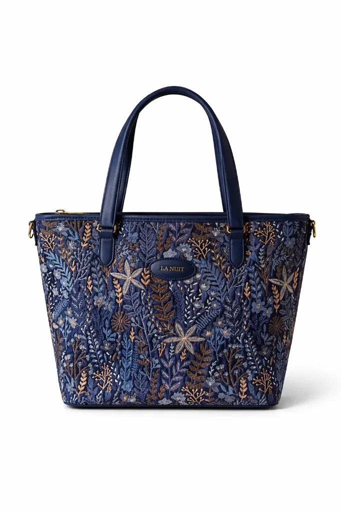 [LN-TB-001-2510-13] LA NUIT Signature Tote | Night Bloom