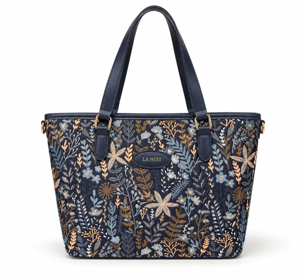 [LN-TB-001-2510-13] LA NUIT Signature Tote | Night Bloom
